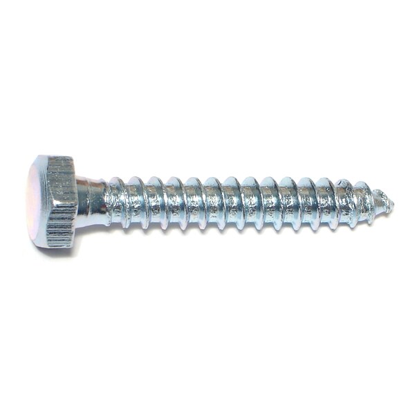 Midwest Fastener Lag Screw, 5/16 in, 2 in, Steel, Zinc Plated Hex Hex Drive, 15 PK 35005 - main